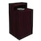 Flash Furniture Dell Receptacle Enclosure for 32 Gallon Trash Cans w/8-in Drop Hole and Upper Tray Shelf, Mahogany GC-M-196-MAH-GG - alternate 1